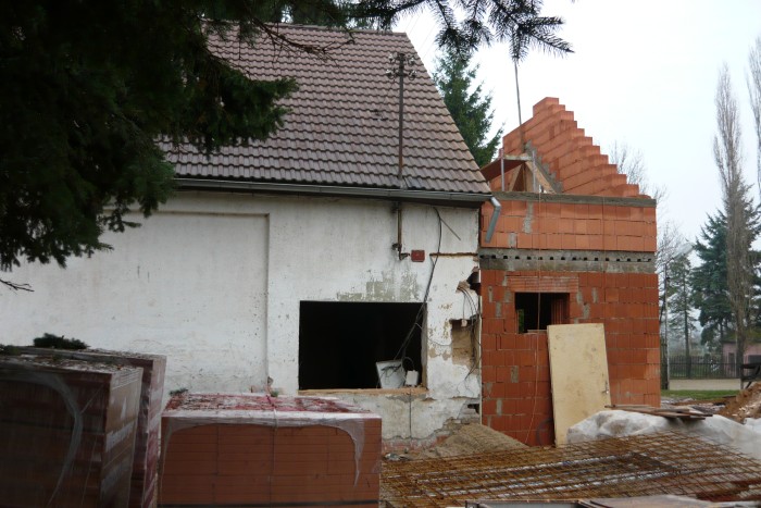 Stav přístavby (20. listopadu 2010)